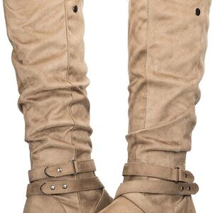 Tan High Rise Women's Boots